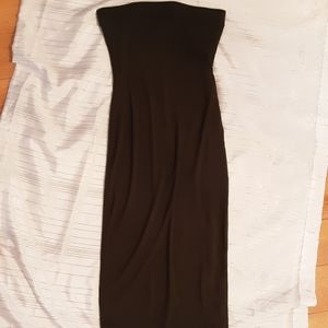 Olive Green Tube-Top Dress